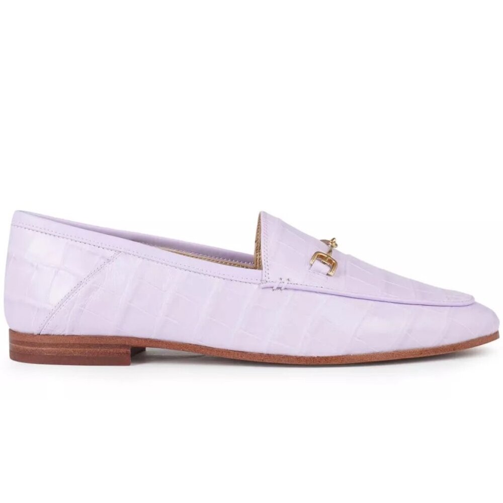 Sam Edelman Loraine Bit Loafer. Sz 7.5M. Misty Lilac, crocodile prnt. Never worn - Picture 5 of 14